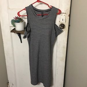 Cold shoulder dress